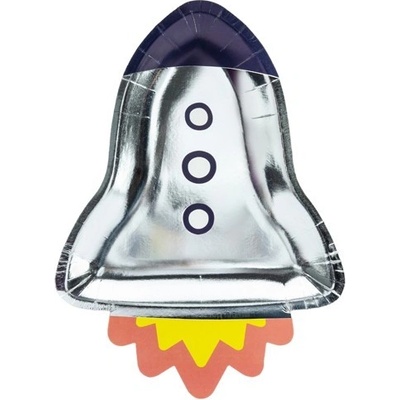 Party Deco Парти Чинии - Ракета - (1 пакет / 6 бр. )