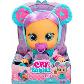 TM Toys Cry Babies Dressy - интерактивна кукла за обличане Lala mouse 30 см (IMC083301)