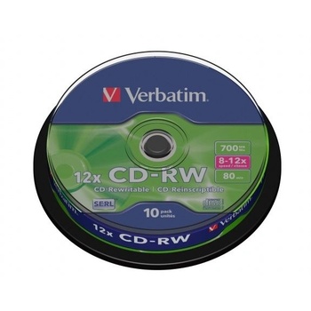 Verbatim CD-RW 12x 700 MB 10 броя (023942434801) (023942434801)