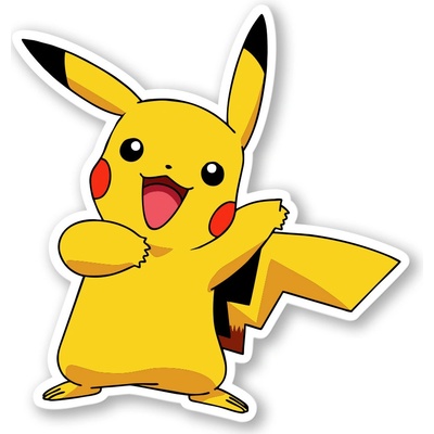 Pokémon Samolepka Pikachu – Zbozi.Blesk.cz