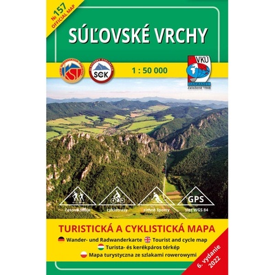 Súľovské vrchy 1:50 000 - VKÚ Harmanec