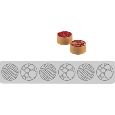 Silikomart Структурирана подложка за декориране на торти Snowball (23.101.13.0065)