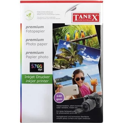 Tanex Фото хартия, A4, 240 g/m2, гланц, 25 листа (240G A4 25SH GLOSSY)