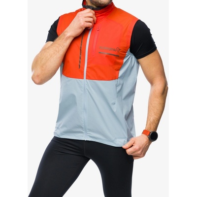 Norrona Senja Aero90 Vest arednalin/blue fog