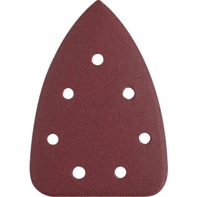 EXTOL PREMIUM Papier brúsny deltový na suchý zips 10ks, 7 otvorov, 98x141mm, P60 8803992