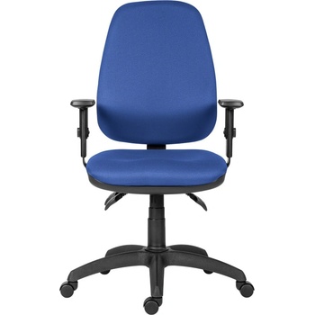 Antares Работен стол Antares 1540 ASYN BR16, до 130кг, дамаска, асинхронен механизъм, коригиране на височината, заключване в позиция, тъмносин (1540-ASYN-BR16-D4)