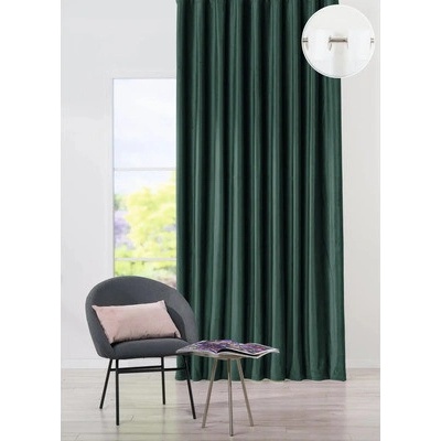 Záves Velvet Castellano uni smaragdový 300x245 cm