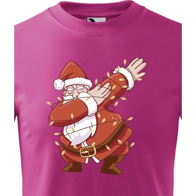 Dětské tričko Santa a světélka Barva Purpurová Canvas Bezvatriko.cz 2178
