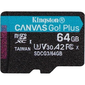 Kingston Micro SDXC Canvas Go! Plus 64 GB UHS-I U3 SDCG3/64GBSP