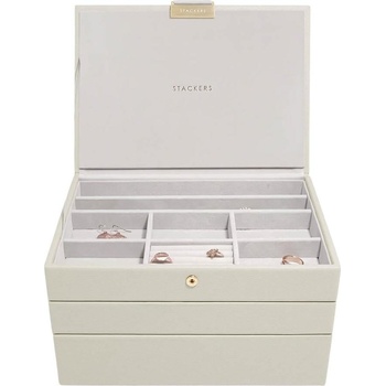 Stackers Ковчеже за бижута Stackers тройно cлassic светлобежово (75613)