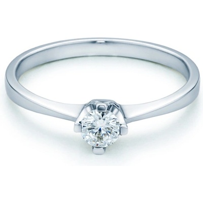 SAVICKI Годежен пръстен Solitaire: бяло злато. диамант