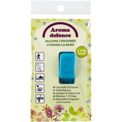 Z-repelenti Силиконова гривна " Aroma Defence" /контейнер/ за ВЪЗРАСТНИ с аромат на Цитронела - 1бр/оп. | Z-repelenti (999005-1)