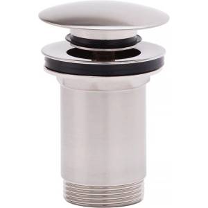 FDesign Kleome Click-Clack вентил за мивка с преливник от матиран никел (FD7-305-77)