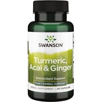 Image 1 of Swanson Full Spectrum Turmeric, Acai & Ginger [60 капсули]