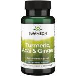Swanson Full Spectrum Turmeric, Acai & Ginger [60 капсули]