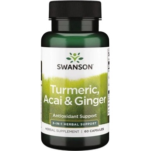 Swanson Full Spectrum Turmeric, Acai & Ginger [60 капсули]
