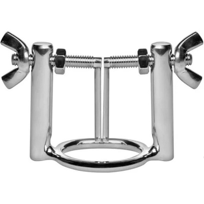 Metal hard - gland ring with urethral dilator press