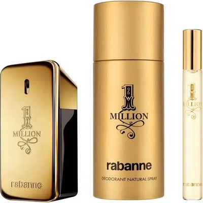 Paco Rabanne 1 Million Комплект - Тоалетна вода, 50 и 10 ml + Дезодорант, 150 ml