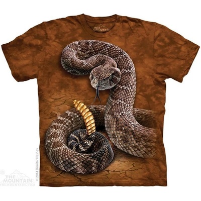 The Mountain batikované triko Rattlesnake hnědé