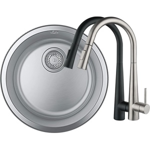  Мивка Инокс Grohe + Смесител с издърпващ се чучур и сензор за допир YC-8232T-31720SD0 (YC-8232T-31720SD0)
