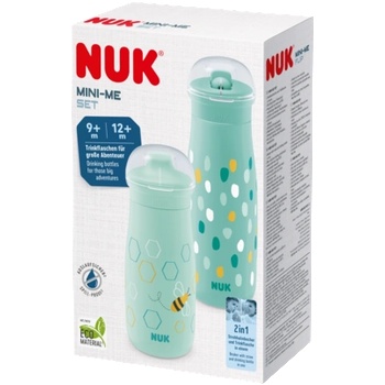 Nuk Комплект чаши NUK - Mini-Me, 2 в 1, Зелен (10225336)