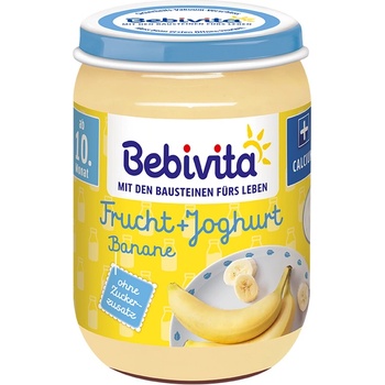 Bebivita БИО дует йогурт с плодове и банан 190г