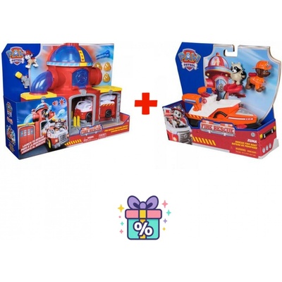 Изгоден комплект: Пес патрул Fire Rescue пожарна станция + Fire Rescue превозно средство Зума (AS_6073760_6072684)