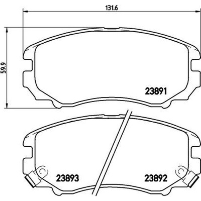 Sada brzdových destiček, kotoučová brzda BREMBO P 30 018 | Zboží Auto