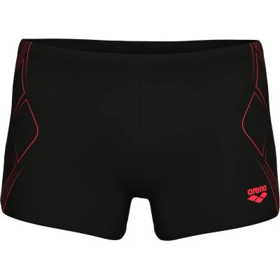 arena Мъжки бански слипове Arena Graphic Swim Short Stripes Swim brief - Black / Bright Coral - размер 7 (DE) (050-2237-0415)