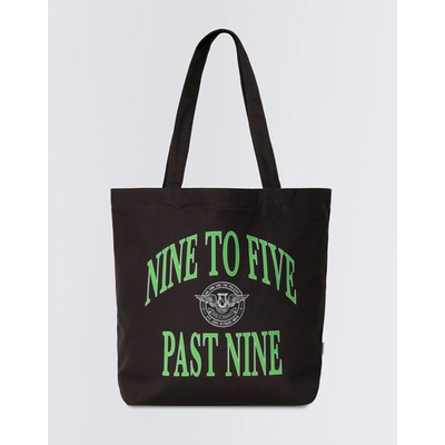 Carhartt WIP Canvas Graphic Tote Nine to Five Past Nine Print Black
