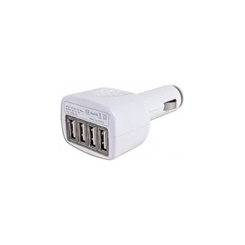 Image 1 of Универсално, USB зарядно, за кола, с 4 порта, 2100mA