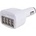 Универсално, USB зарядно, за кола, с 4 порта, 2100mA