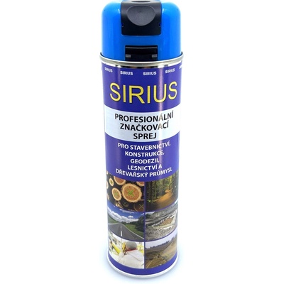 Sirius značkovací sprej 500 ml modrý