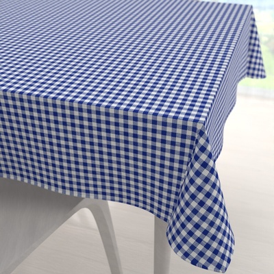 Biante bavlna obrus Sandra SA-057 Modro-biele kocky 80x80cm