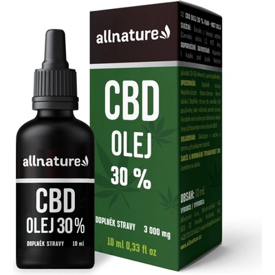 Allnature CBD olej 30% 10 ml – Zbozi.Blesk.cz