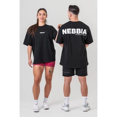 Nebbia GYM ESSENTIALS Oversized tričko černé