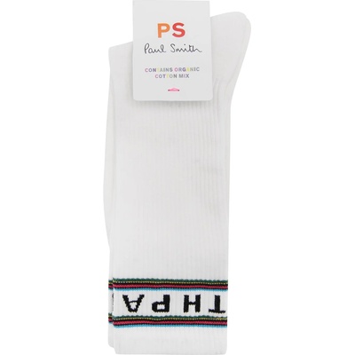Paul Smith Чорапи PAUL SMITH Artist Logo 1 Pack Socks - White 02