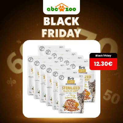 BRIT - Kapsička BRIT Care Cat Sterilized Fillets in Gravy with Savory Salmon & Tuna 12 x 85 g