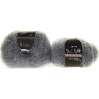 Drops Kid-Silk 43 modrošedá