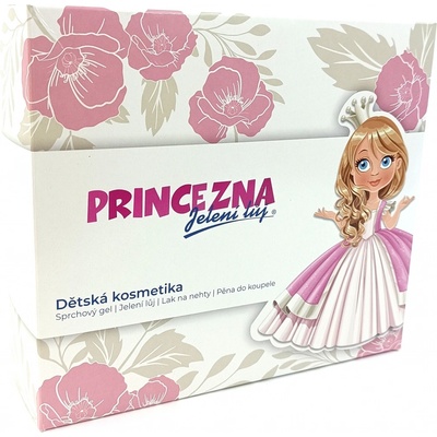 Regina Princezna sprchový gel 250 ml + pěna do koupele 300 ml + lak na nehty + jelení lůj 4,5 g, kosmetická sada pro děti
