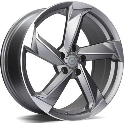 Carbonado Twist 8x18 5x112 ET35 matt anthracite front polished