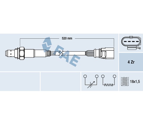 Lambda sonda FAE 77438