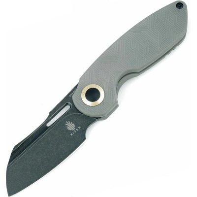 Kizer October Blackwashed Blade, Gray Titanium Ki3569A2