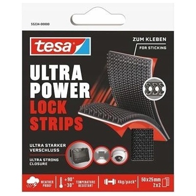 Tesa tesa® Ultra Power Lock samolepicí suchý zip – proužky, 2 cm x 25 mm (55234-00000-00)