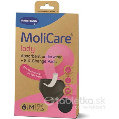 MoliCare Lady M absorpčná spodná bielizeň 1 ks + X-Change vložka 5 ks