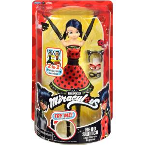 MIRACULOUS Калинката и Котарака кукла Калинка с геройско преобразяване
