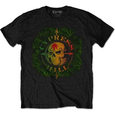 Rock off metal Cypress Hill South Gate Logo & Leaves čierne