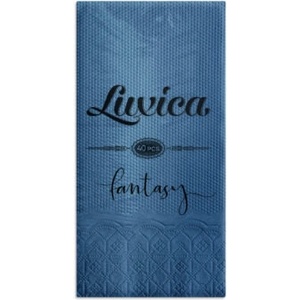 Luxica® Fantasy -тъмно-сини салфетки с дискретен релеф и фин бордюр (923200202)