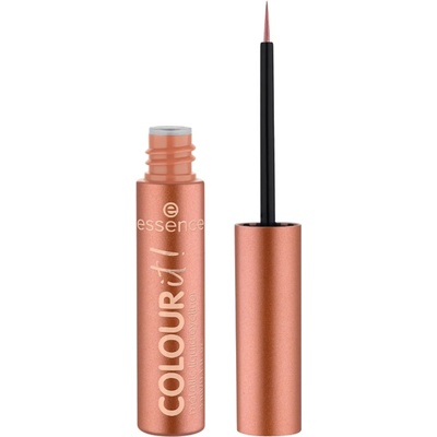 essence Metalické tekuté očné linky Colour It! Metallic Liquid Eyeliner 01 Burnished Bronze 3 ml