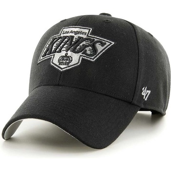 47 brand Памучна шапка с козирка 47 brand NHL LA Kings в черно с апликация HVIN-BLPMS08WBP-BK88 (HVIN.BLPMS08WBP.BK88)